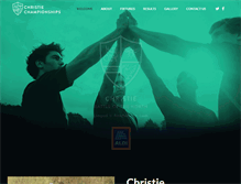 Tablet Screenshot of christiechampionships.com